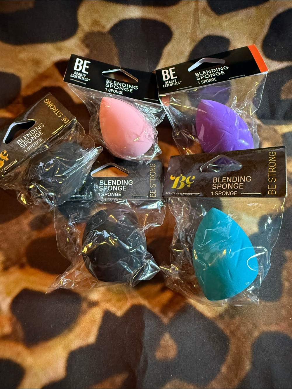 Blending Sponge Makeup Sponge - Pink, Purple, Teal, Black - 5 pieces included
